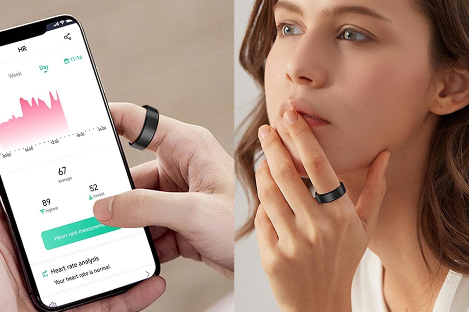 Inteligentný fitness smart prsteň